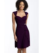 Js Collections Cap Sleeve Jersey Dress - Lyst
