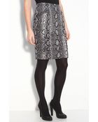 MICHAEL Michael Kors Python Print Skirt - Lyst