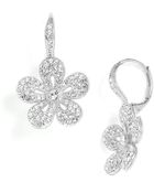 Nadri Crystal Flower Drop Earrings - Lyst