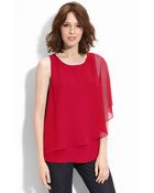 Pleione One Shoulder Flutter Sleeve Top - Lyst