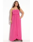Rachel Pally Soiree Strapless Maxi Dress (plus) - Lyst