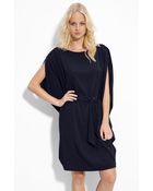 Suzi Chin For Maggy Boutique Tie Waist Silk Dress - Lyst