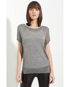 Vince Metallic Sweater - Lyst