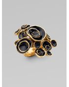 Saint Laurent Arty Flower Ring - Lyst