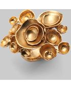 Saint Laurent Aco Flower Ring - Lyst