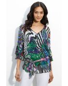 Alberto Makali Smocked Tunic - Lyst