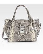 MICHAEL Michael Kors Jenna Large Snake-embossed Tote Bag - Lyst