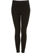 Topshop Black Denim Leggings - Lyst