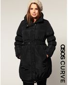 ASOS Collection Asos Curve Belted Quilted Coat - Lyst