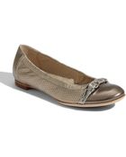 Attilio Giusti Leombruni Perforated Cap Toe Flat - Lyst