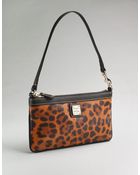 Dooney & Bourke Leopard Large Slim Wristlet - Lyst