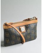 Dooney & Bourke Signature Large Slim Wristlet - Lyst