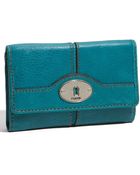 Fossil Maddox Multifunction Leather Wallet - Lyst