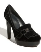 Stuart Weitzman Hammock Velvet Loafer Pump - Lyst