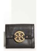 Tory Burch Amanda Angelux Double Flap French Wallet - Lyst