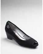 Ak Anne Klein Nerida Peep-Toe Wedge Pumps - Lyst