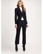 Alexander McQueen Wool Tux Cutaway Jacket - Lyst