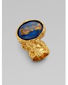Saint Laurent Arty Ovale Ring - Lyst