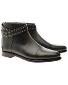 Balenciaga Leather Ankle Boots - Lyst