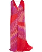 Matthew Williamson Printed Silk-chiffon Gown - Lyst