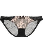Agent Provocateur Renee Lace and Satin Briefs - Lyst