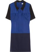 Sandro Recif Silk and Crepe Dress - Lyst