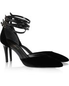 Emilio Pucci Multi-strap Velvet Pumps - Lyst