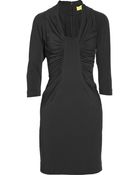 Catherine Malandrino Ruched Wool Dress - Lyst