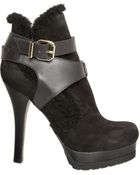 Fendi 120mm Suede and Calfskin Low Boots - Lyst