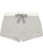 Juicy Couture Striped Thermal Cotton-blend Shorts - Lyst