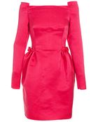 Lanvin Off-the-shoulder Washed Silk Gazar Dress - Lyst