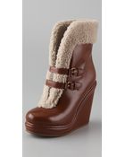 Marc By Marc Jacobs Wedge Platform Booties - Lyst