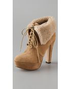 Pour La Victoire Aileen Platform Booties - Lyst