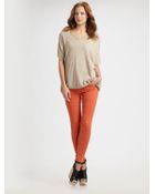 Vince Short-sleeve V-neck Sweater - Lyst