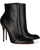 Christian Louboutin Ciociara 100 Leather Ankle Boots - Lyst