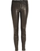 J Brand Stretch-leather Skinny Pants - Lyst