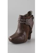 Sam Edelman Zoe Platform Wedge Booties - Lyst