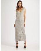 T By Alexander Wang Shadow Stripe Muscle T-shirt Dress - Lyst