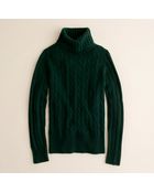 J.Crew Cambridge Cable Chunky Turtleneck Sweater - Lyst