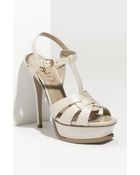 Saint Laurent Tribute Sandal - Lyst