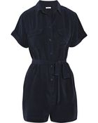 Equipment Signature Washed-silk Playsuit - Lyst