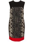 Giambattista Valli Python Printed Wool-silk Dress - Lyst