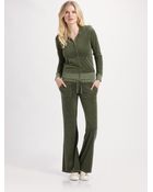 Juicy Couture Flared Terry Pants - Lyst