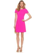 Michael Kors Stretch Boucle Dress, Neon - Lyst