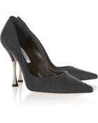 Oscar de la Renta Sting Flannel Pumps - Lyst