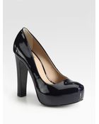 Pour La Victoire Irina Ii Patent Leather Platform Pumps - Lyst