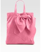 RED Valentino Bow Tote Bag - Lyst