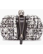 Alexander McQueen Classic Box Skull Clutch - Lyst