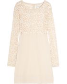Crumpet Cashmere and Lace Dress - Lyst