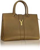 Saint Laurent Cabas Chyc Leather Tote - Lyst